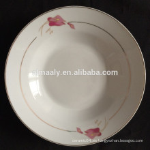 placa de cena de cerámica impresa personalizada, plato de platos de cerámica, platos de placas de cerámica de impresión